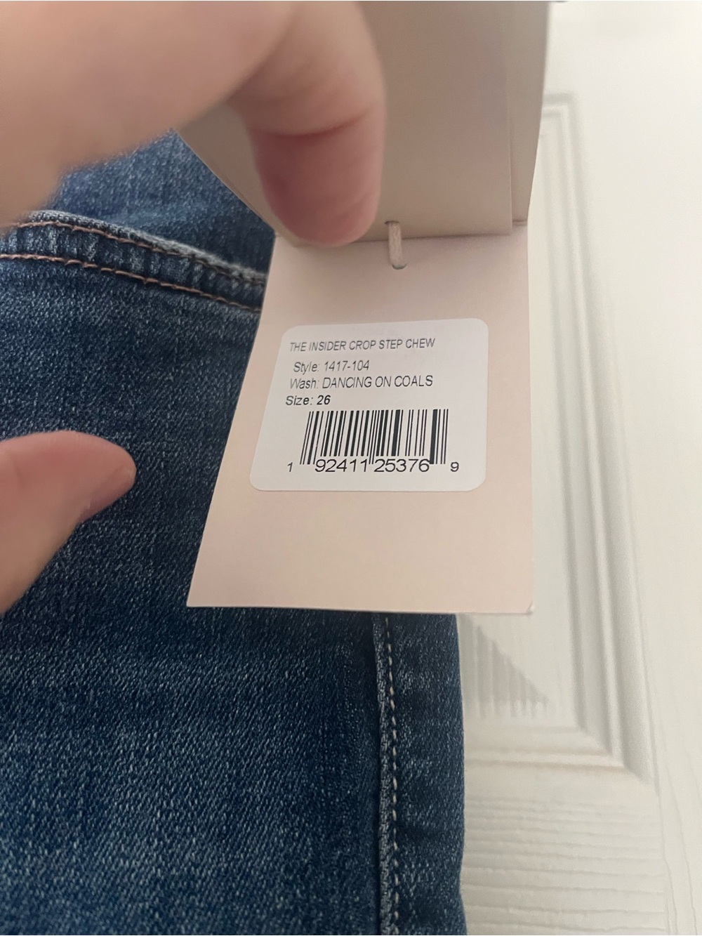 NWT mother jeans the insider crop step chew 26 - Picture 4 of 15